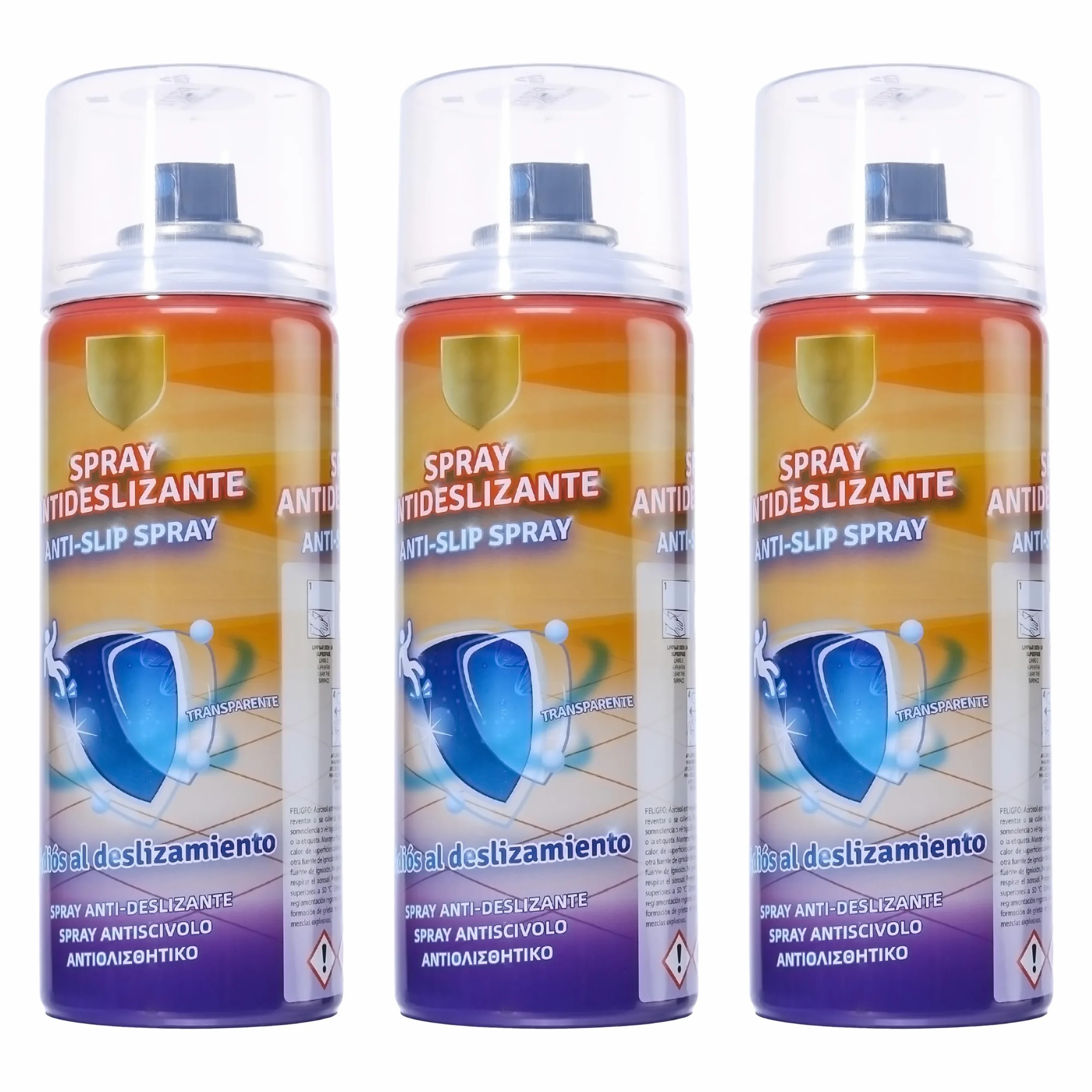 Etrexonline Spray Antideslizante Transparente Multisuperficie 400ml - Seguridad Extra para Ducha, Escaleras, Bañera, Piscinas - Acabado Texturizado, Resistente al Agua (3 unidades)