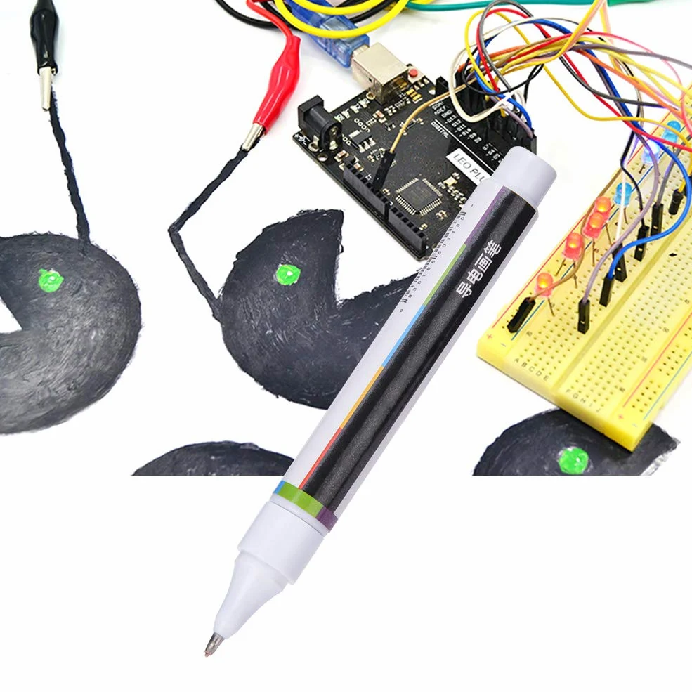 Bolígrafo de Tinta Conductora, Seguro, Duradero, Fácil de Usar, Excelente Bolígrafo Conductor de Conductividad Eléctrica para Reparación de Placas de Circuito