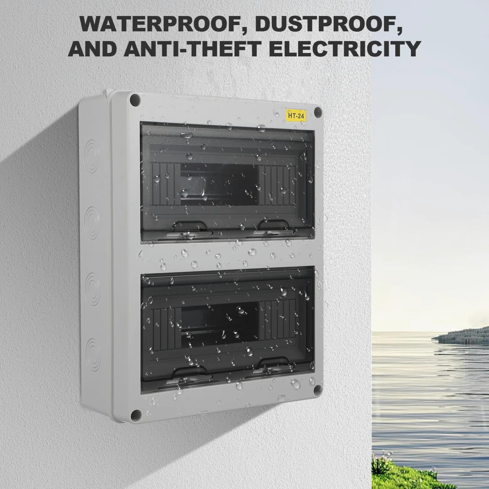 Hemobllo Caja De Distribucion Estanca Conexiones De Plástico Para Exterior Interruptores