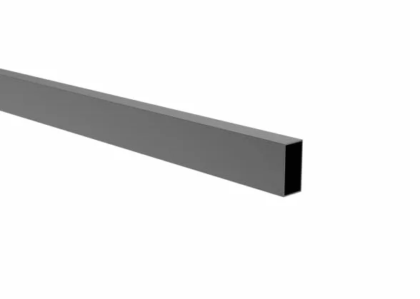 Sellon24 Listón de aluminio para vallas (20 x 40 mm, 3000 mm), color antracita RAL 7016, perfil vertical