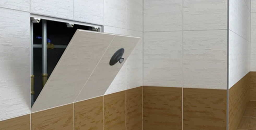 Puerta de revisión para puerta de inspección magnética para azulejos de la barra: 150 x 150 mm