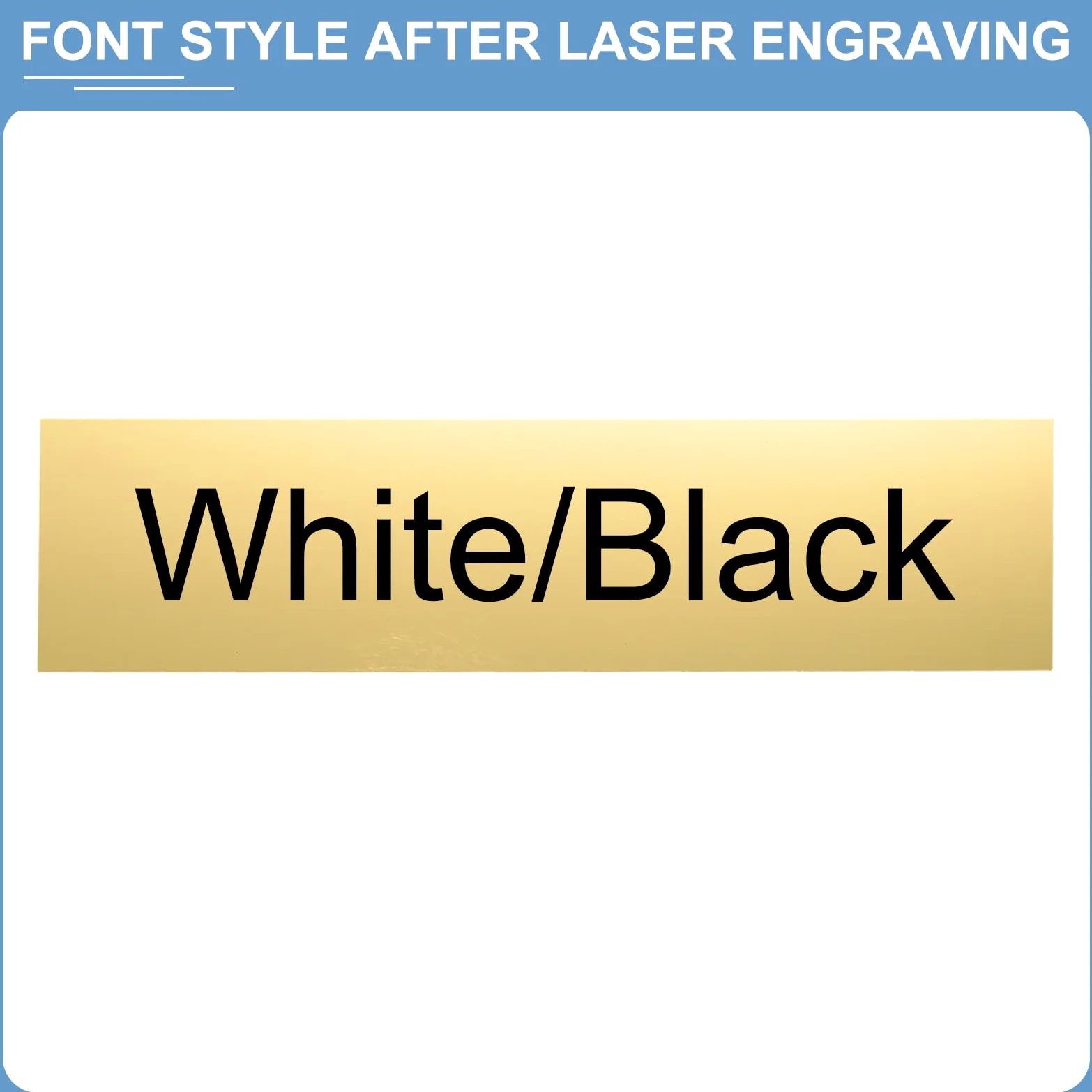 PATIKIL Placas de Nombre en Blanco de 10"x2", 20Pcs Placas de Nombre Personalizadas Grabadas en Forma de Rectángulo para Placas de Nombre Personalizadas en Puerta de Oficina, Dorado, Negro