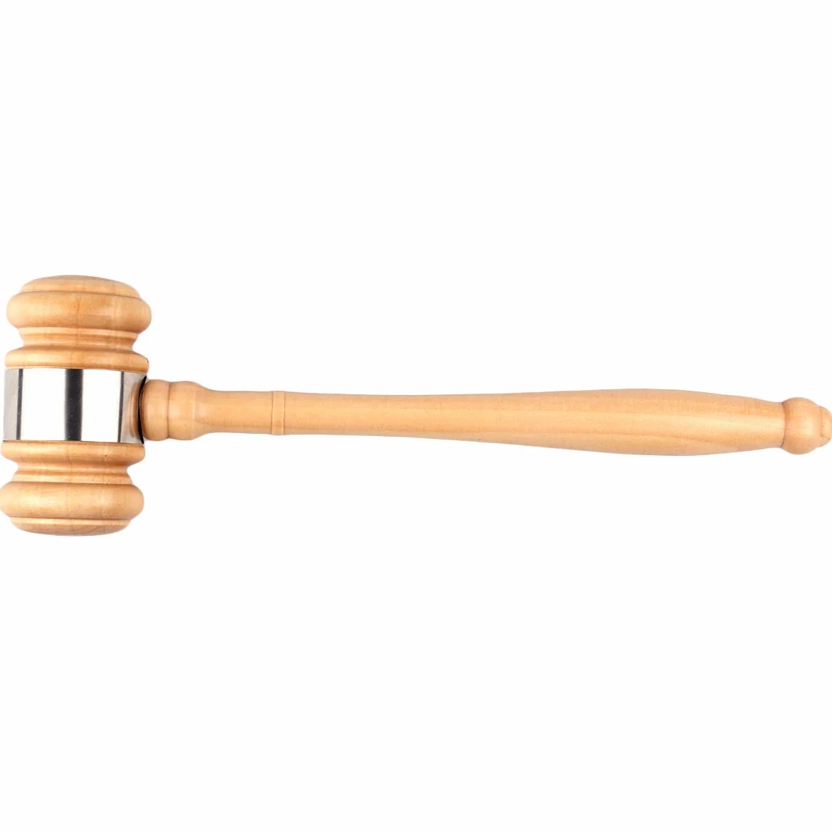 Juego de Mazo de Madera y Taco Sonoro, Mazo de Madera Artesanal con Taco Redondo para Juez Abogado Estudiante Subasta Venta