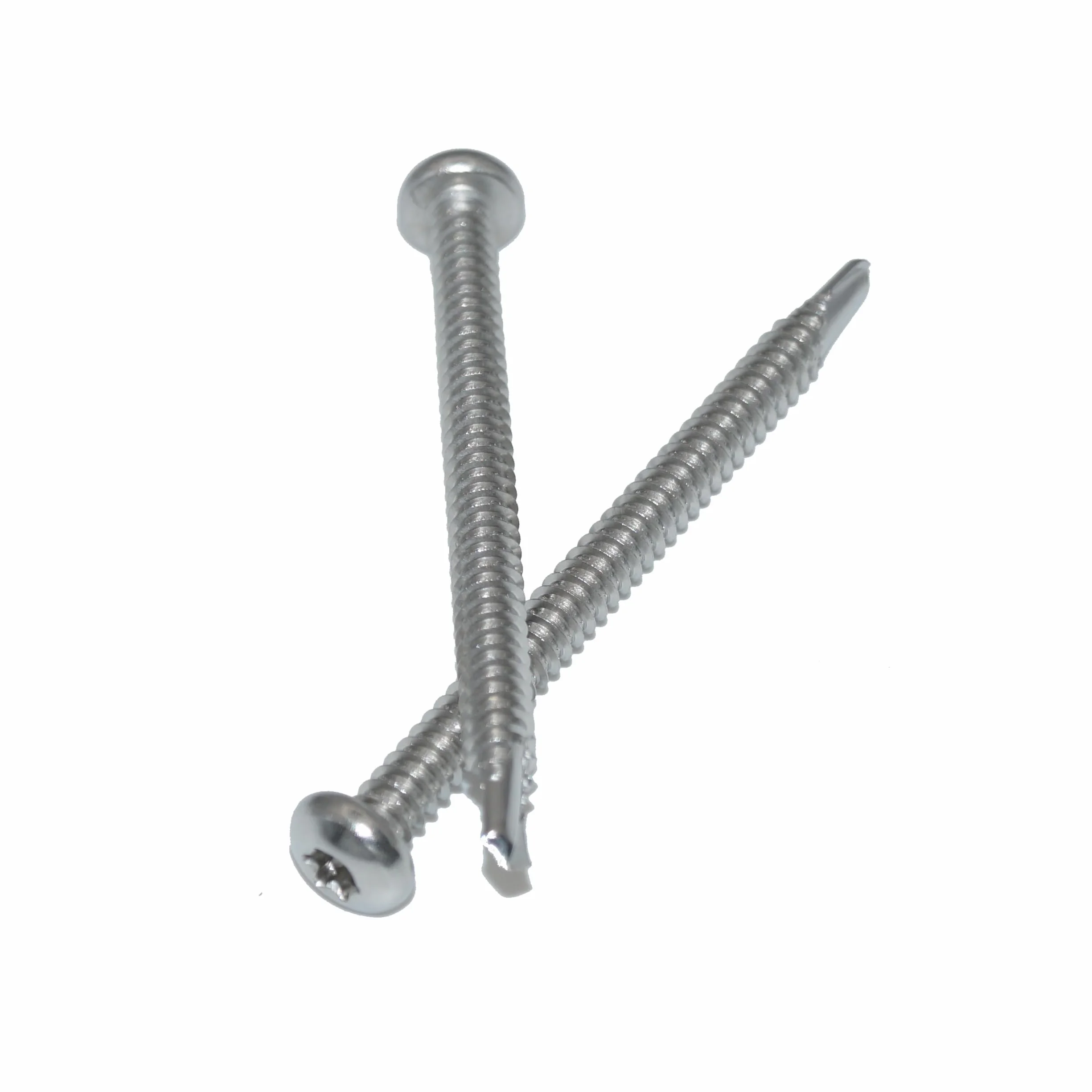 Tornillos de perforación 6,3 x 60, 20 unidades, tornillos de cabeza alomada TX – Forma M, acero inoxidable A2/V2A, tornillos autorroscantes DIN 7504/ISO 15480 – inoxidable