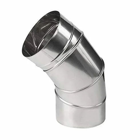 Acero Inoxidable Ajustable Codo 90 45 Grados Chimenea Forro Doblar Tubo - 150mm