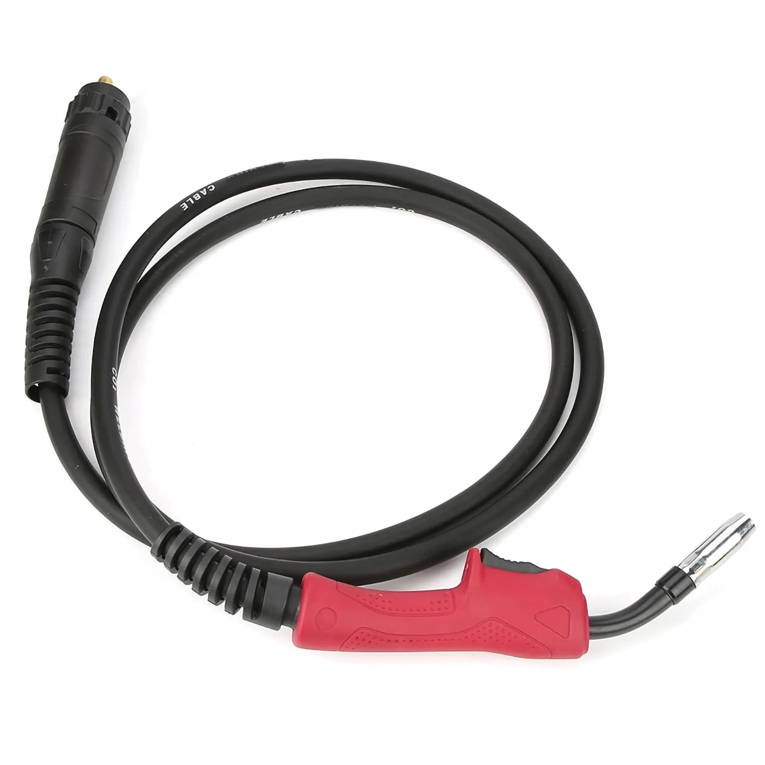 Akozon Soldadura MIG 180A 15AK con Cable Conector Europeo, Diseño Resistente Al Calor y Refrigerado por Aire, de Goma Ergonómico para Máquinas de Soldar 150A 250A
