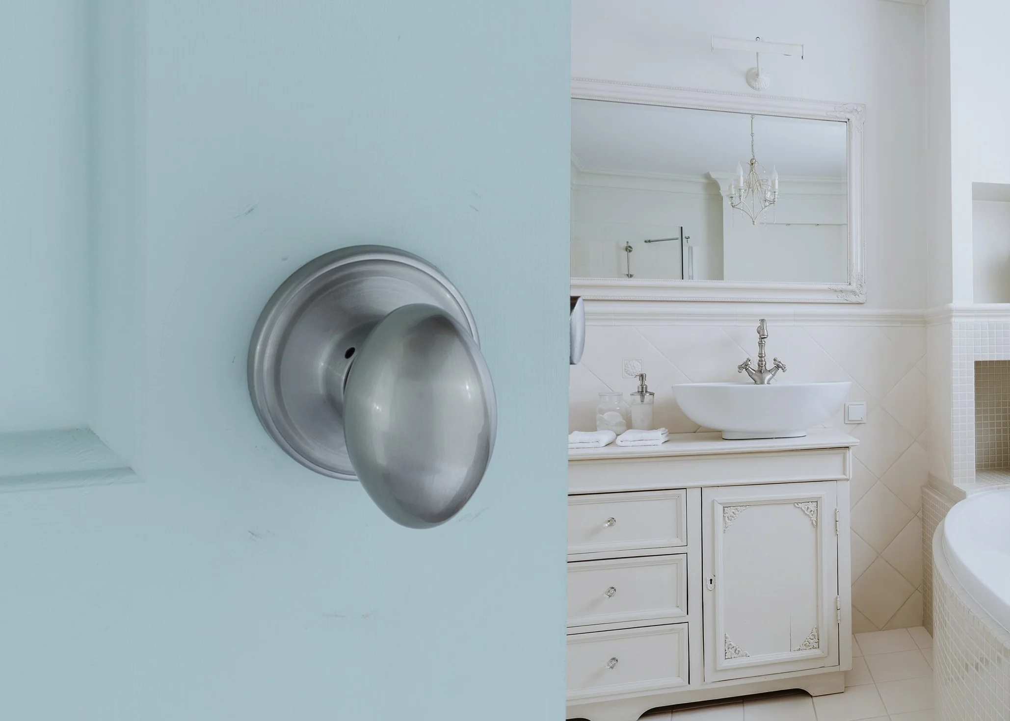 Cobre Creek ek2020an huevo paso pomo de la puerta