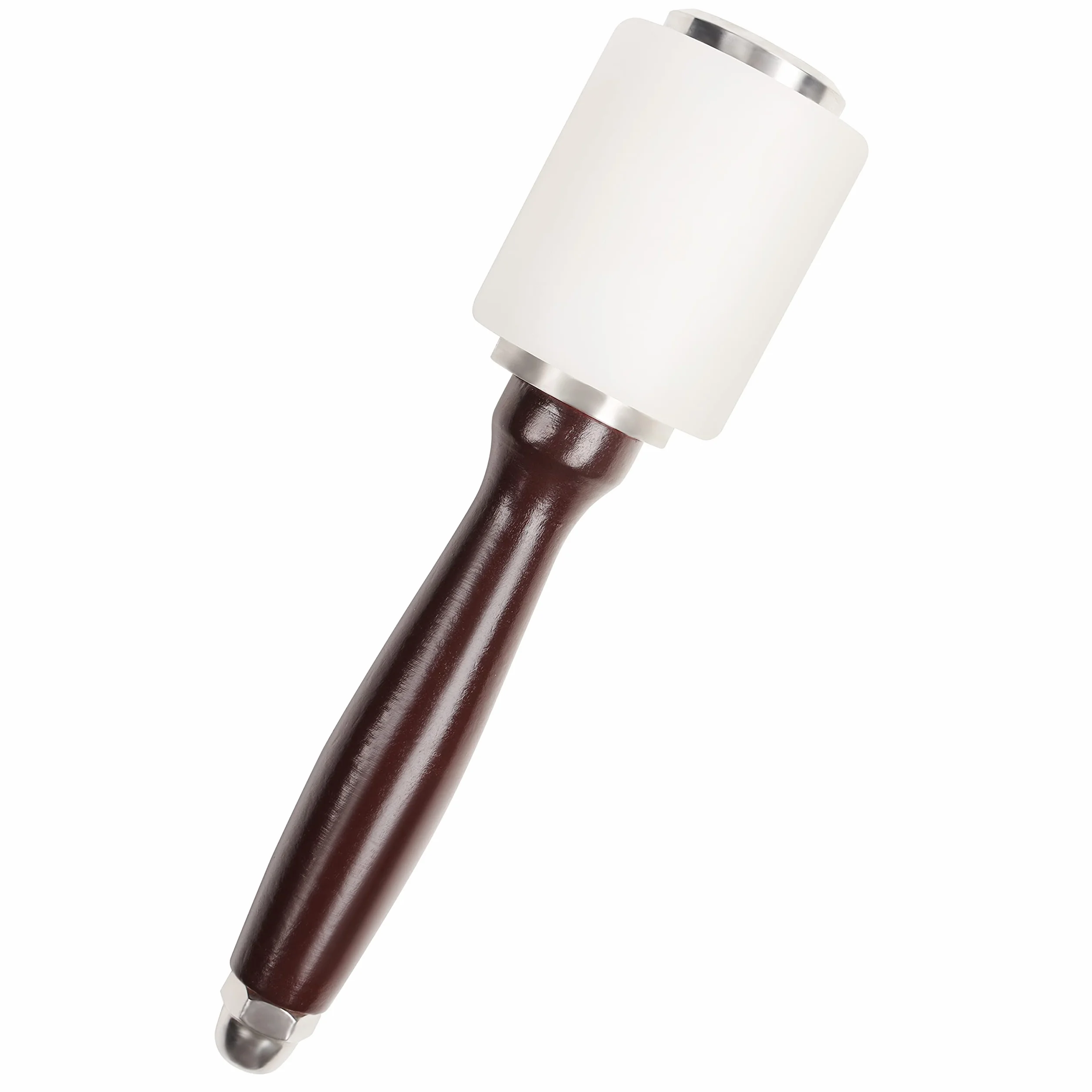 Martillo Nylon para Cuero 20,5 cm – Mazo Goma de Nailon con Mango de Madera para Tallar – Coser Cuero, Artesanía en Piel, Tallado, Perforar y Estampar – Kit Herramientas Manualidades