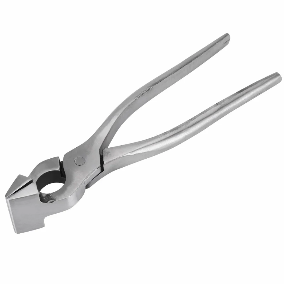 Alicates para cuero, alicates para aplanar cuero para artesanía en cuero, alicates de punta plana que ahorran mano de obra, alicates para ajustar el borde de cuero Prensa aplanar abrazadera para bolso
