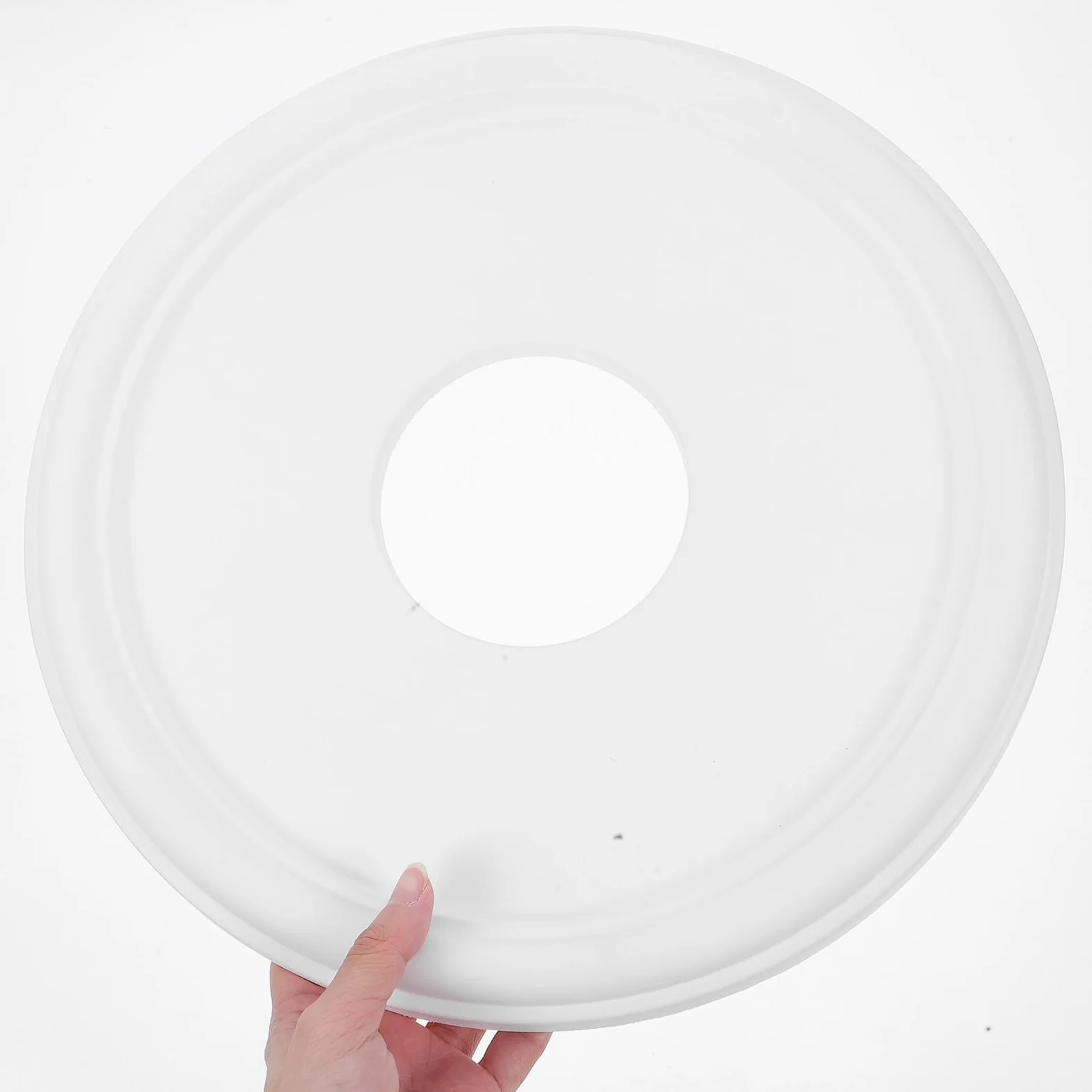 Colgante Araña Medallón Redondo Blanco de Poliuretano para Ventilador y Luz de Techo, Diseño Versátil Fácil Instalación, Acabado Elegante para Decoración del Hogar en Dormitorios