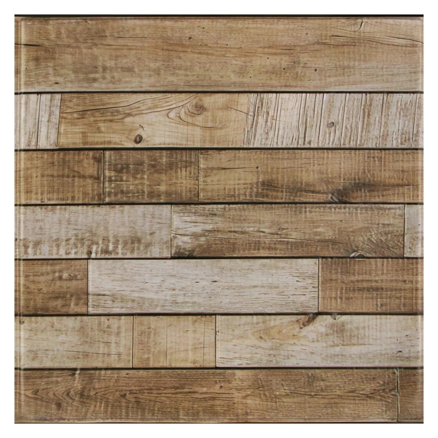 COMSTICKC Paneles de Pared 3D Adhesivos Efecto Madera,10 piezas, 30 x 30 cm, Paneles de Pared de PVC Imitación Madera, Pegatinas de Pared 3D Imitación Madera, Impermeables (Color madera)