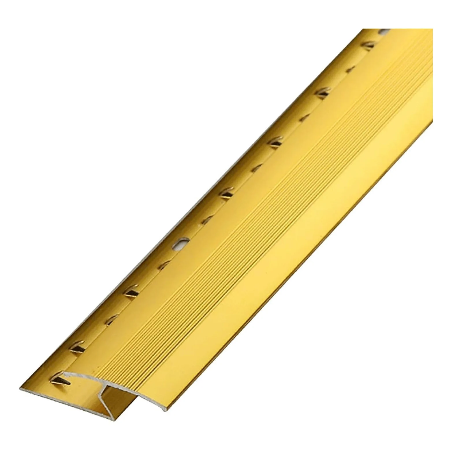 Tira de transición de Piso en Forma de Z, Tira de umbral de Alfombra a baldosa/Laminado/Madera, Borde Protector Recortable de aleación de Aluminio
