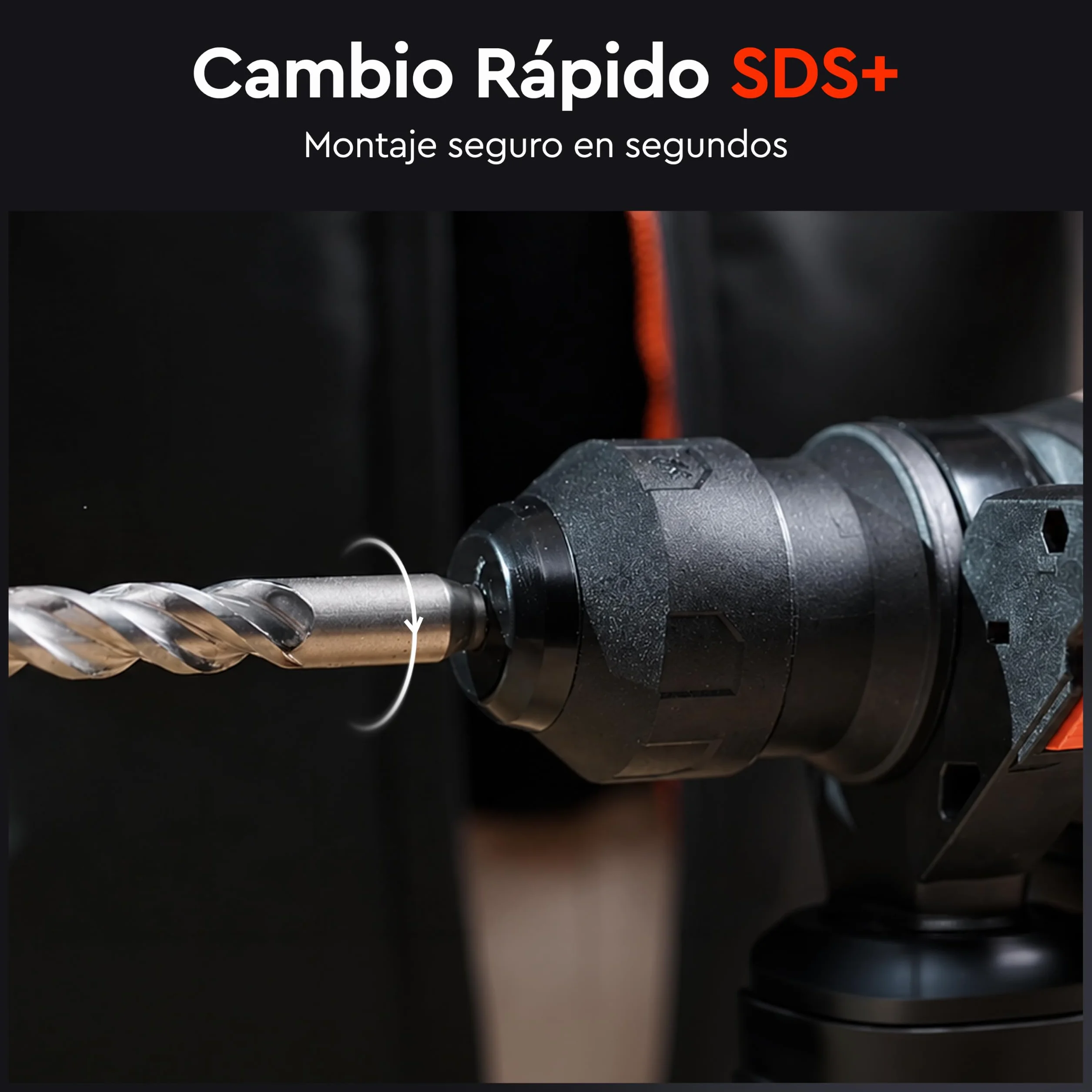 Martillo Perforador SDS Plus 20V Brushless con Batería 4Ah y Cargador, 4J, Ø26 mm Hormigón Armado, Antivibración, Protección Antirretroceso, DHR-203 BCX