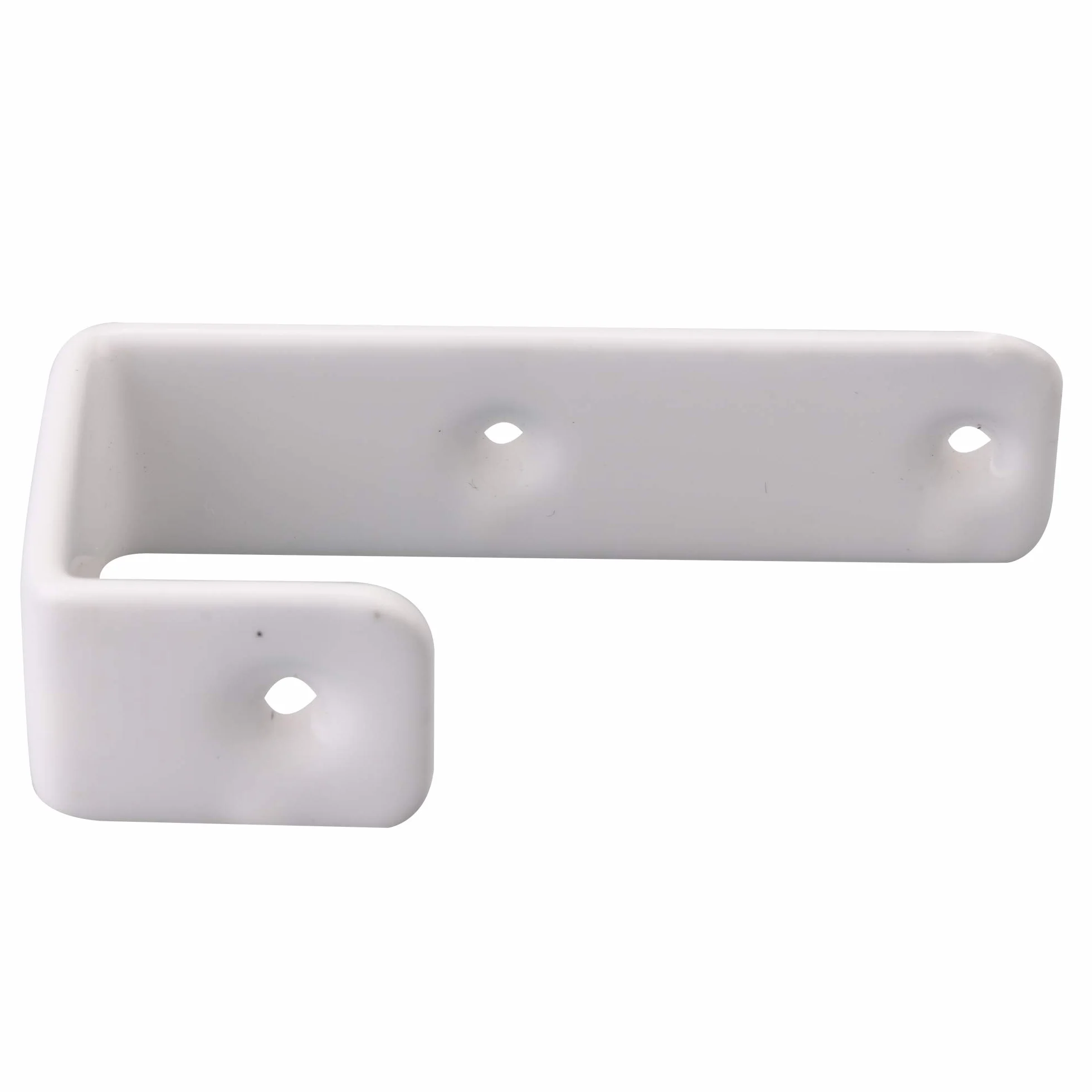 RDEXP 4 ganchos para literas y tornillos, 2,5 cm de ancho interior, color blanco