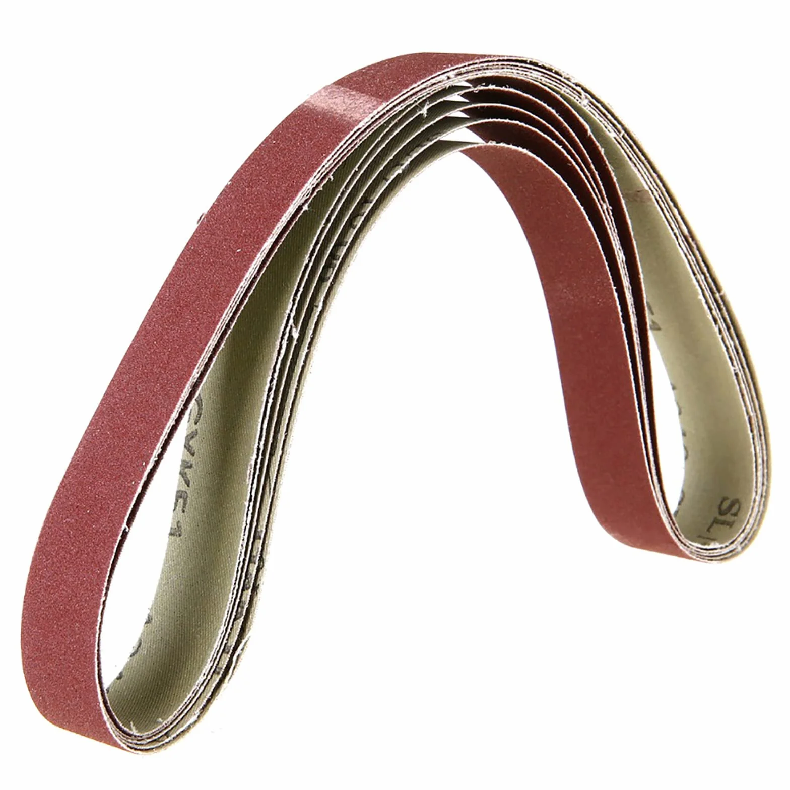 5 unidades de lijado almohadillas para lijadora de banda o cintas abrasivas, 100 mm x 915 mm 80 #