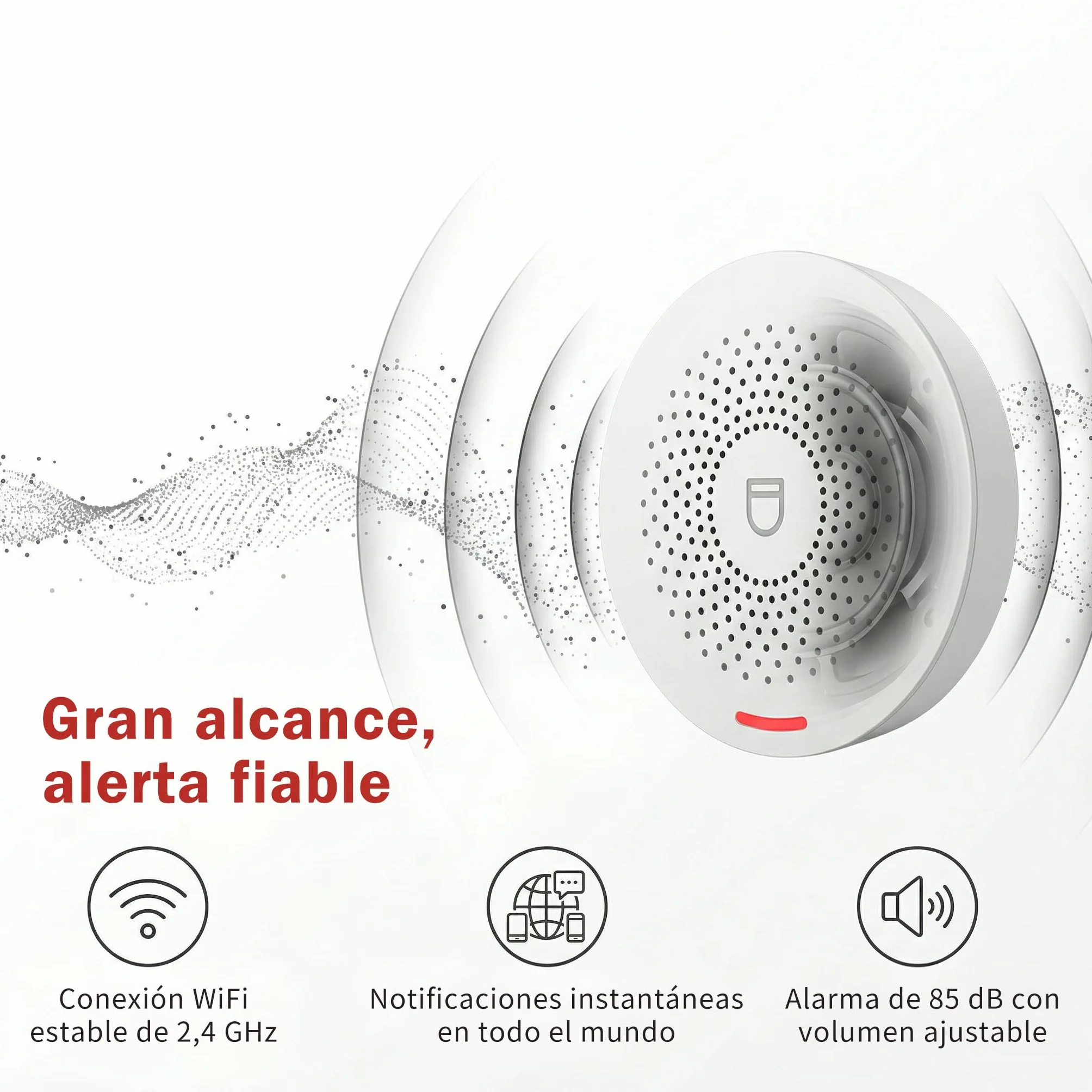Pulsera con Botón de Emergencia para Ancianos con WiFi, Avisador Personas Mayores sin Suscripción, IP55 Impermeable, Alarma 85 dB, Notificaciones por App y Volumen Ajustable (Kit de 4)