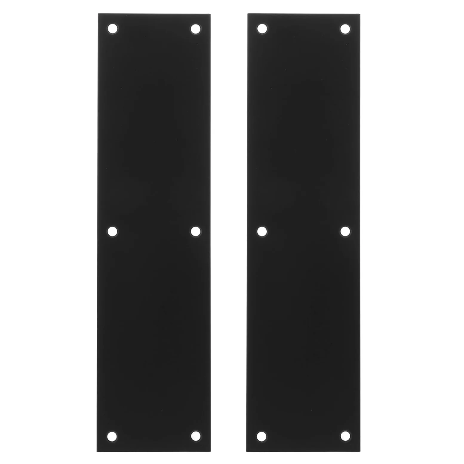 iplusmile Protector de Puerta de Acero Inoxidable 75 X 289 Mm, Placa Protectora Metálica Negra 2 Unidades, Resistente a Impactos y Arañazos, para Protección Inferior en Entradas de Hogar