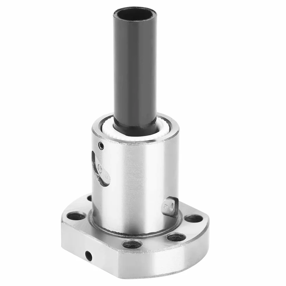 Tornillo de bola 16 mm, Jectse RM1605 Rodamiento de 16 mm con brida Tornillo de bola Tornillo de bola Piezas de CNC con tuerca de bola para RM1605 SFU1605 Tornillo de bola