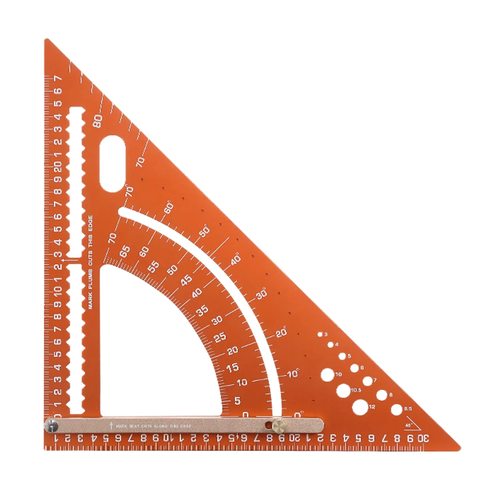 Escuadra De Carpintero Regla Triangular De Aluminio Ajustable Para | Escuadra De Construcción Para Hombres, Aficionados, Mujeres Y