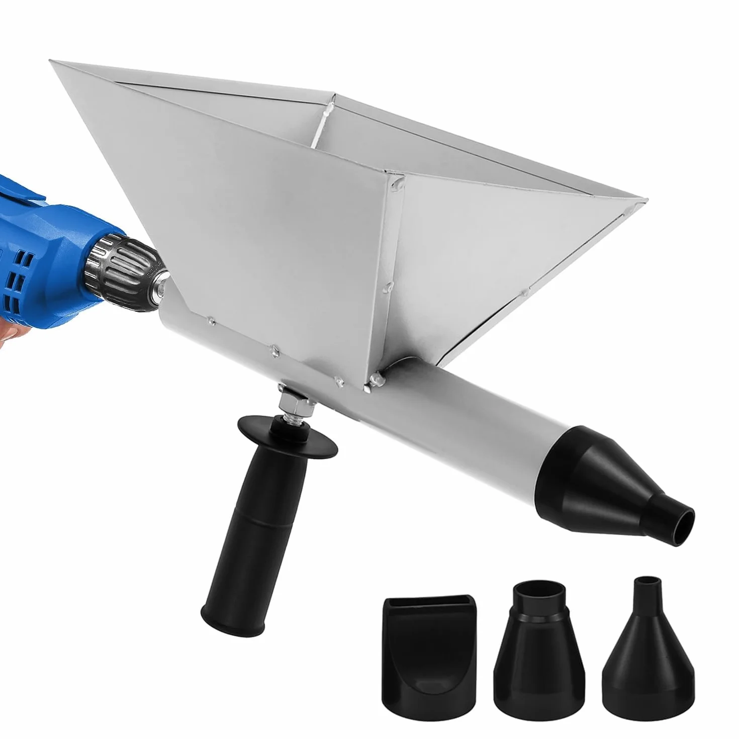 Aplicador Mortero Juntas, Maquina Gotele Manual, Hormigoneras Electricas, Amoladora de Mortero, Herramientas Albañileria con 4 Boquillas,Pistola Silicona para Puertas, Ventanas,Calafateo De Pisos