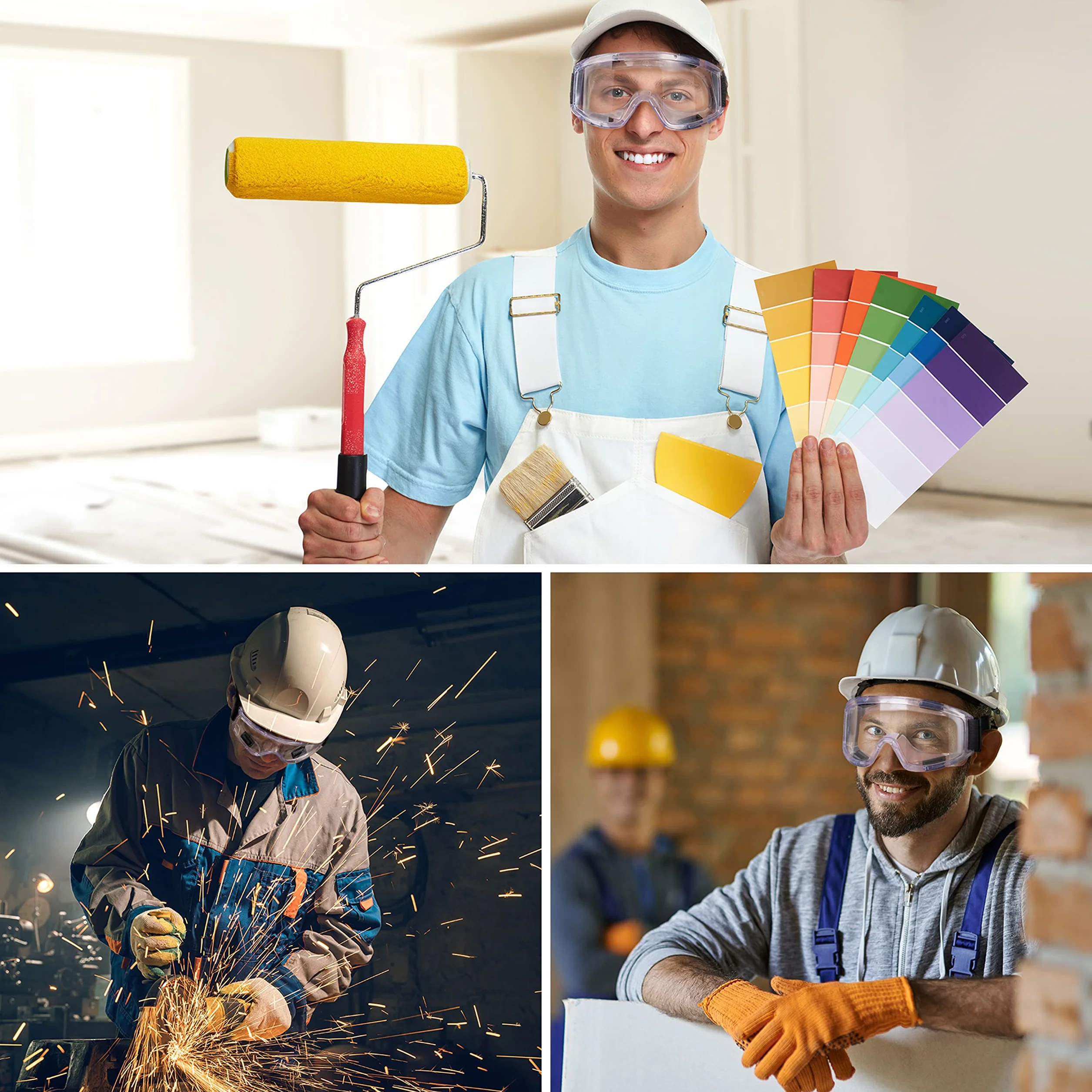 AirGearPro Vision-1000 Gafas de protección antiniebla | Sobregafas de seguridad Antiarañazos Ideal para Bricolaje, Química, Obras