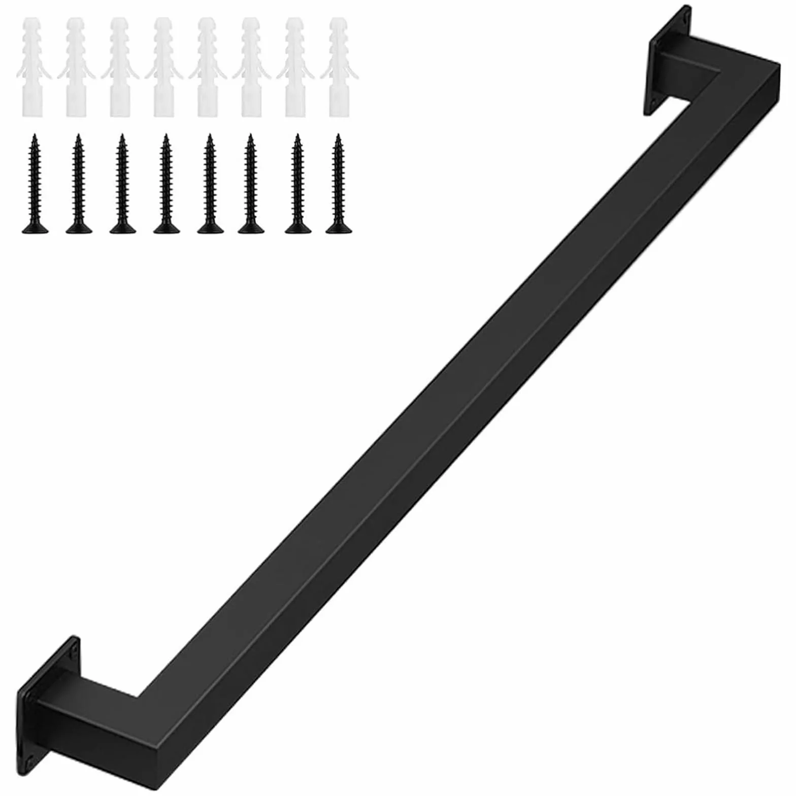 30cm Pasamanos de Escalera de Hierro Forjado para Interiores y Exteriores, Poste de Apoyo para barandillas de escaleras para niños Mayores, reposabrazos Antideslizante