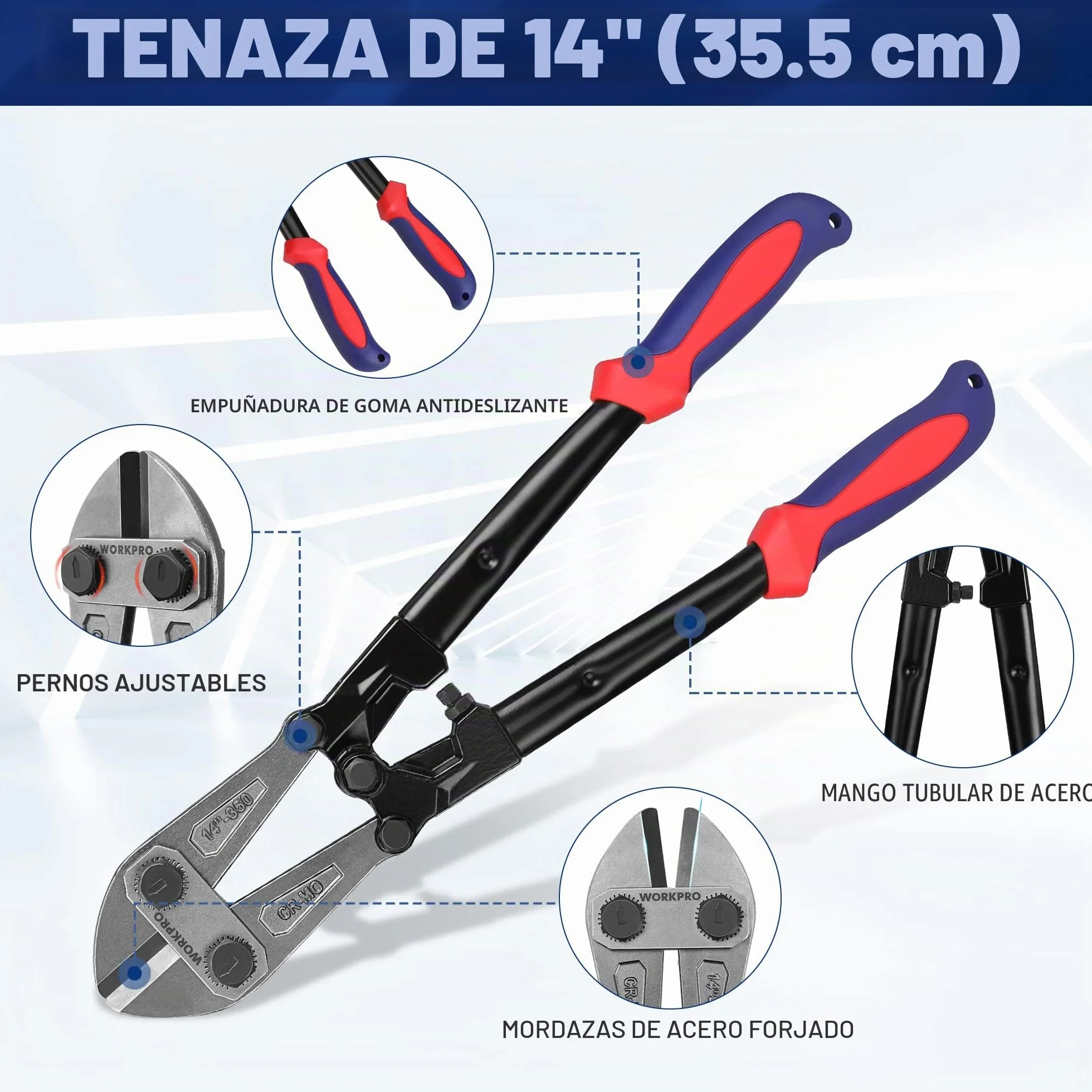 Workpro - Cortador de pernos, W017004A