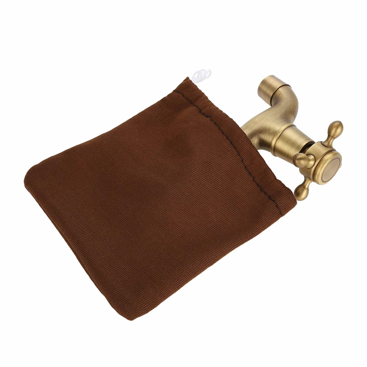 Grifo Vintage, Grifo de Montaje en Pared, Grifo de Latón Macizo Vintage Montado en la Pared, Cinta de Agua Fría única para Fregadero de Cocina, Fregona,(Grifo de la piscina de la fregona largo)