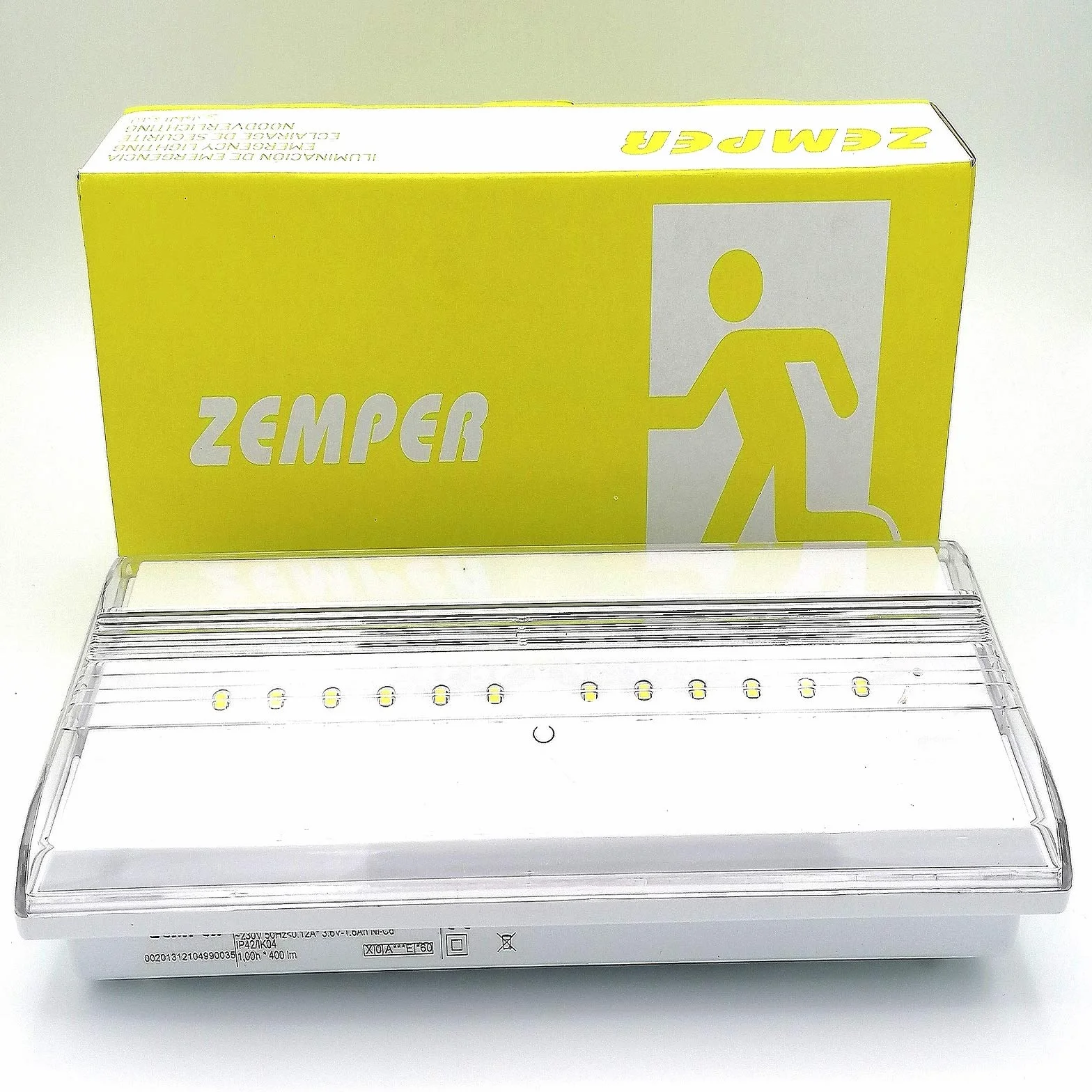 ZEMPER LDF3150C Luz de emergencia LED recargable 150 lúmenes IP65 empotrable
