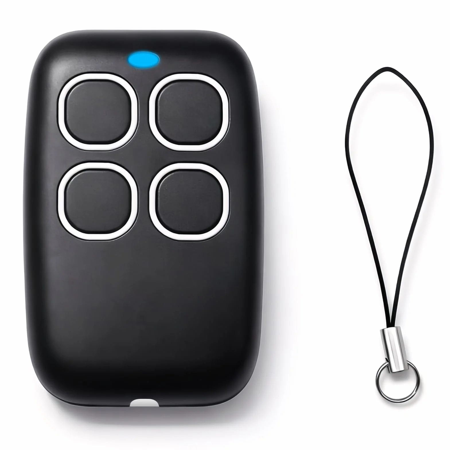 Mando Garaje Universal 4 en 1 250-913MHz, Clonador para Puerta de Garaje y Sistemas de Automatización, Programación por Aprendizaje Automático, Rolling Code Código Fijo, Blanco