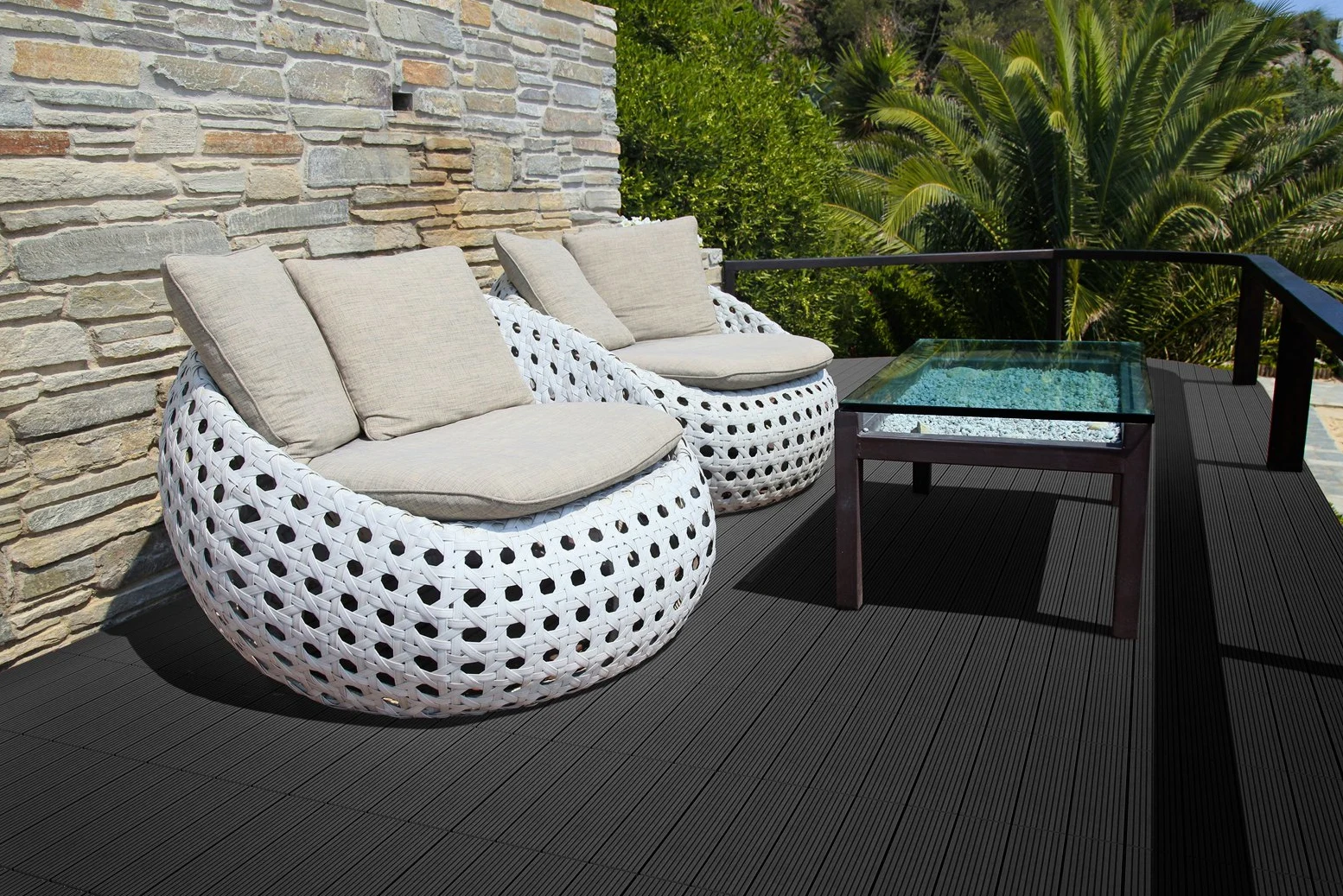 Junado Click 4251068940517 - Baldosa para suelo de 2 m² con desagüe, color antracita, 30 x 30 cm, 22 unidades