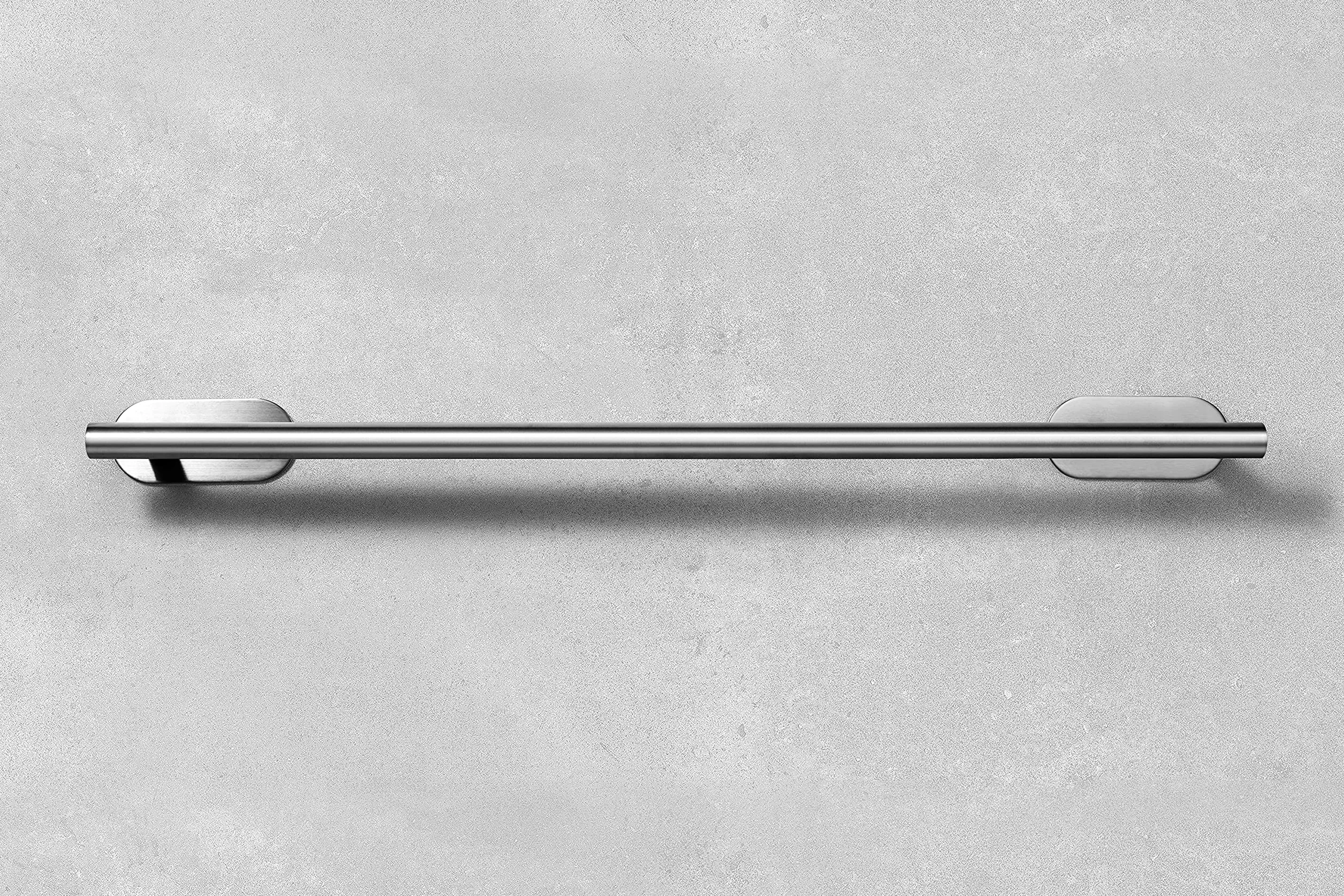 Toallero Sin Taladrar - Soporte para Gancho de Baño Toalla Anillo Pared para Pegar (Acero Inoxidable (Cepillado))