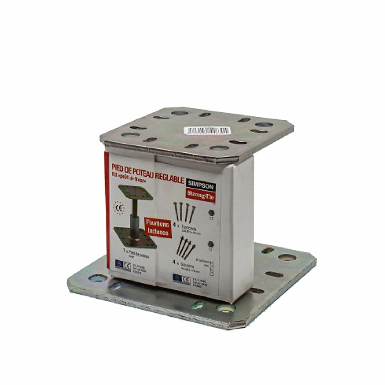 Simpson Strong Tie KIT FIX PPRC4 - Kit de pie de pilar (incluye 4 tirafondos)