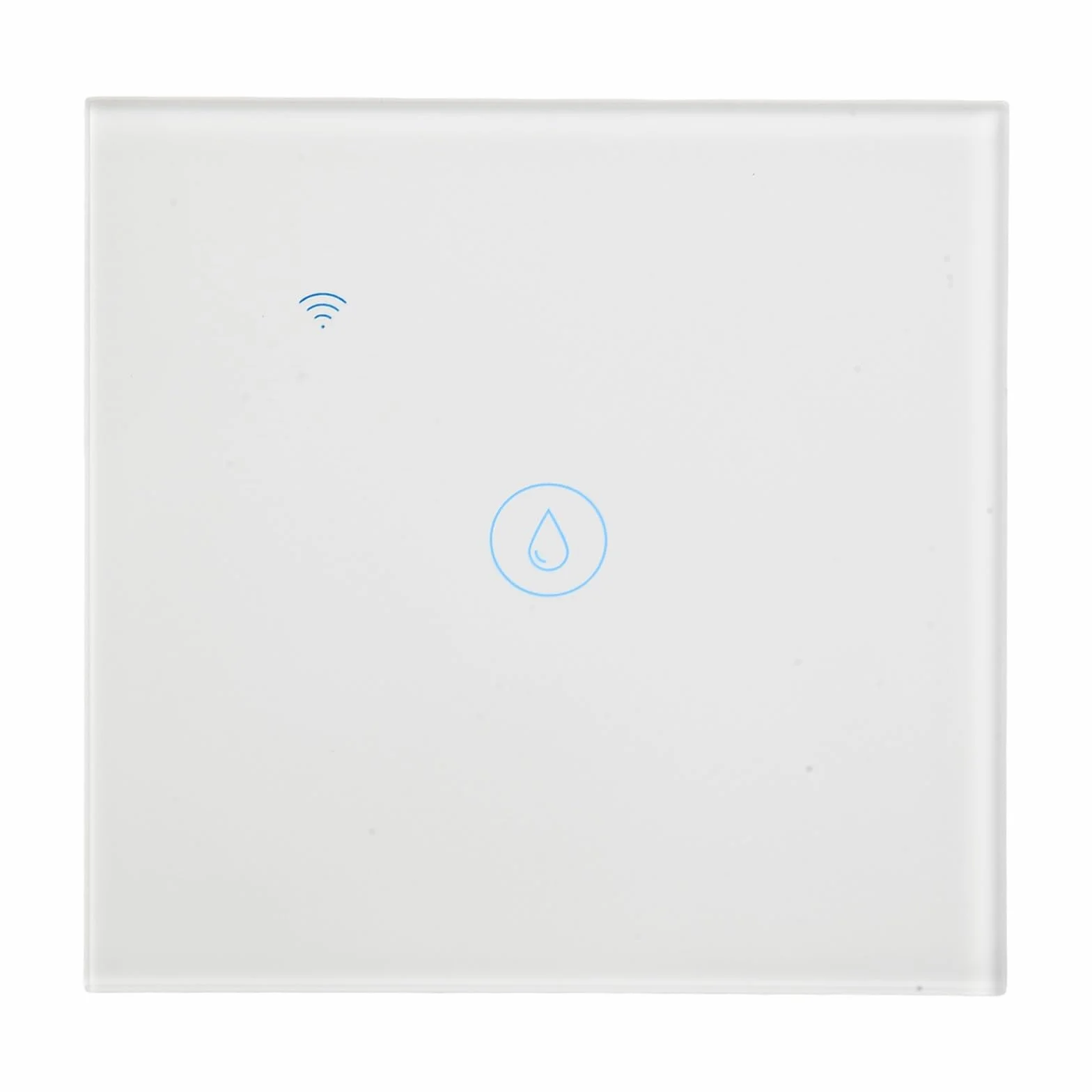 Yhenlovtt Interruptor inteligente de caldera táctil de pared con WiFi de 40 A, 2,4 G, interruptor temporizador con control de aplicación y funciones de activación de voz (blanco)