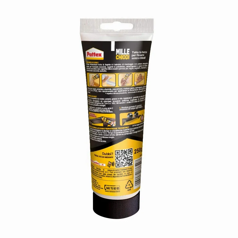Pattex - 1414670 millechiodi original de la tubería, 250 g