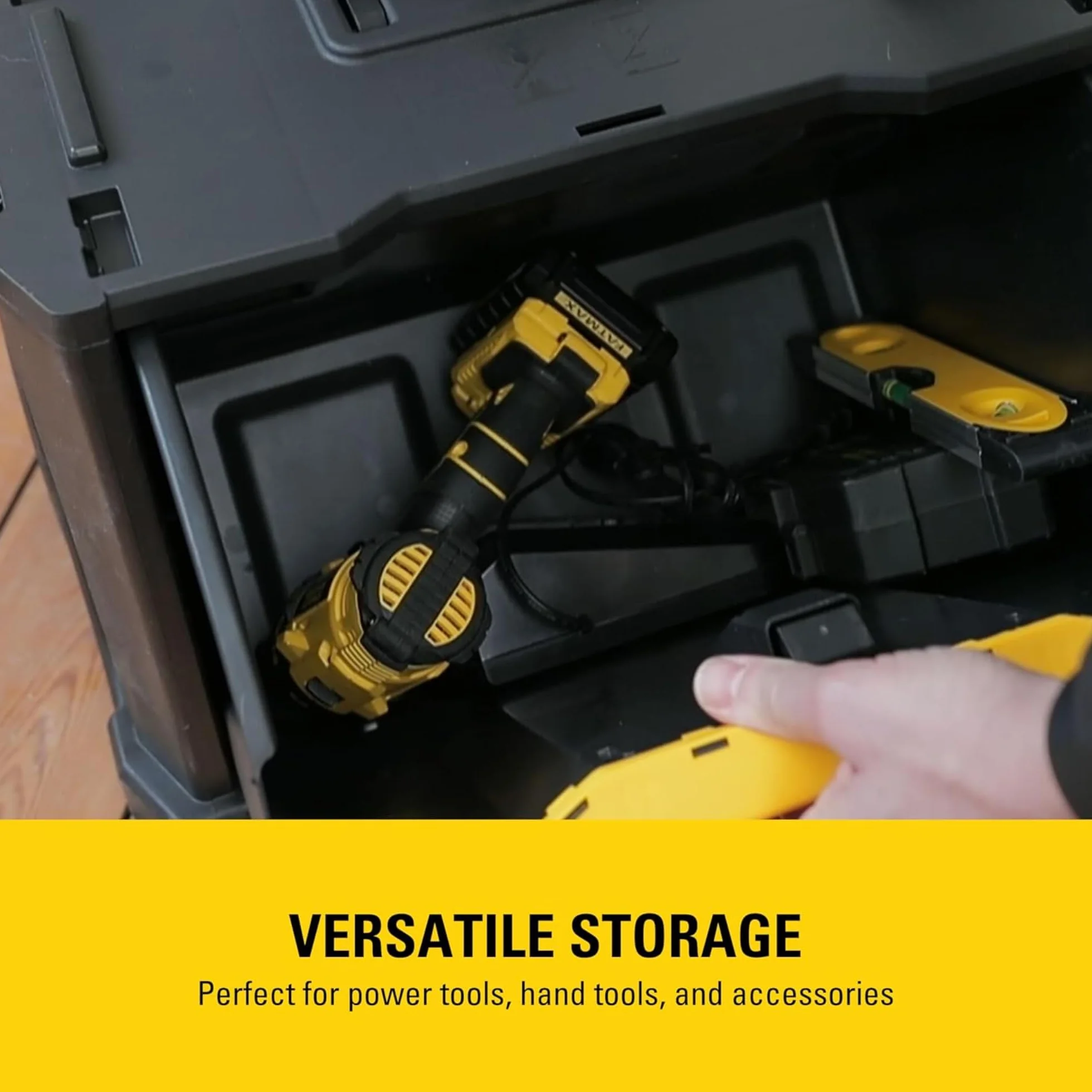 STANLEY Modular Taller Rodante 3 en 1 con Ruedas, Asa Telescópica, 35 kg