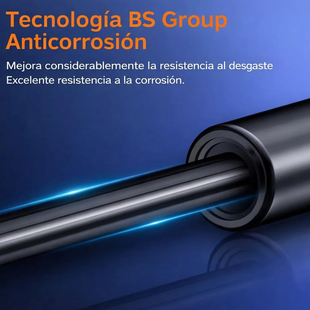 Bisagra Elevable con Pistón de Gas para Canapé Abatible, 150-1800N, Herraje Reforzado, 1250N