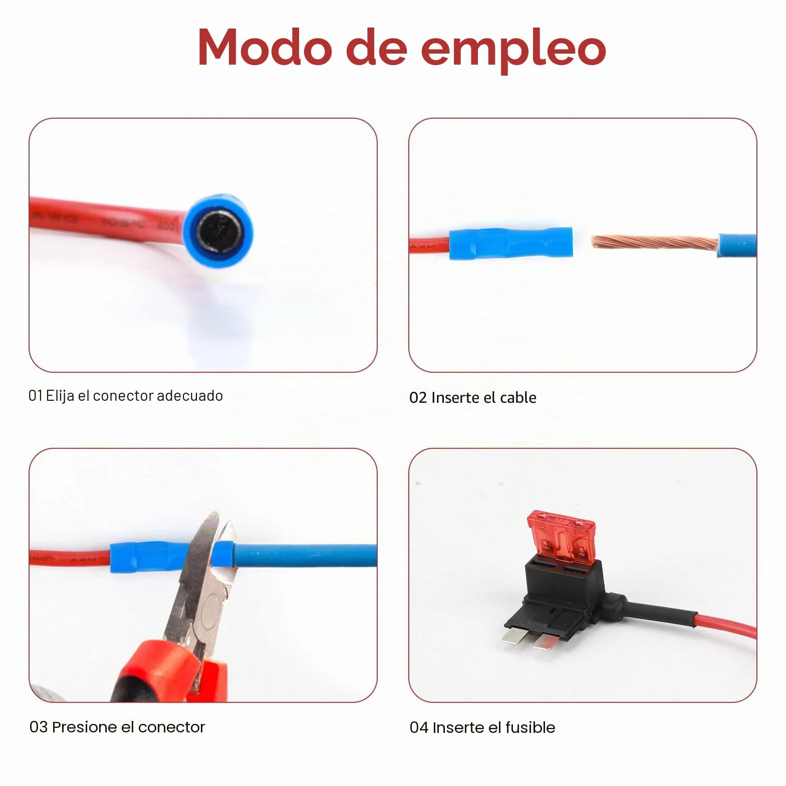 12 Piezas Portafusibles ATO ATC ATM APM 12V Fusible para Coche con 4 Tipos Mini Micro Micro2 Standard