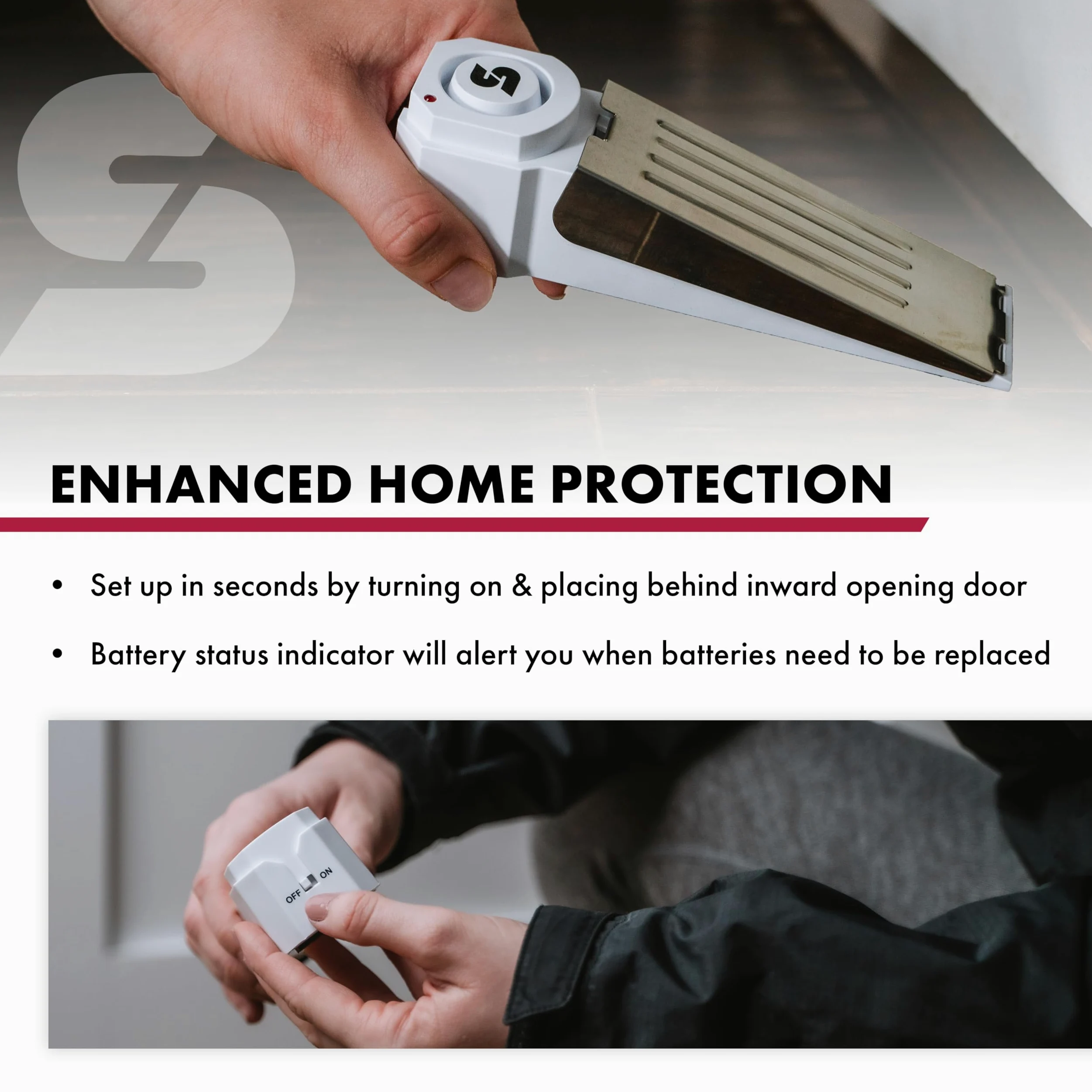 Sabre Home Protection HS-DSA - Tope De Puerta De Alarma
