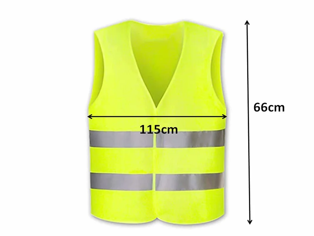 Anlising Chaleco Reflectante, 10PCS Chaleco de Seguridad, Chaleco Reflectante de Seguridad, Chaleco de Seguridad de Alta Visibilidad, Auto Chaleco De Seguridad, para Correr, Conductor, Limpiadores