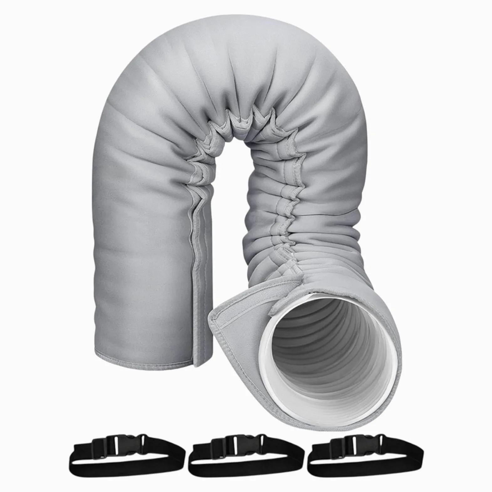 De Manguera AC Portátil | Cubierta Portátil Aislada Con 3 Correas Ajustables - Accesorios Para Aire Acondicionado,Para Invierno Exterior Ventana Garaje Casa Apartamento Oficina