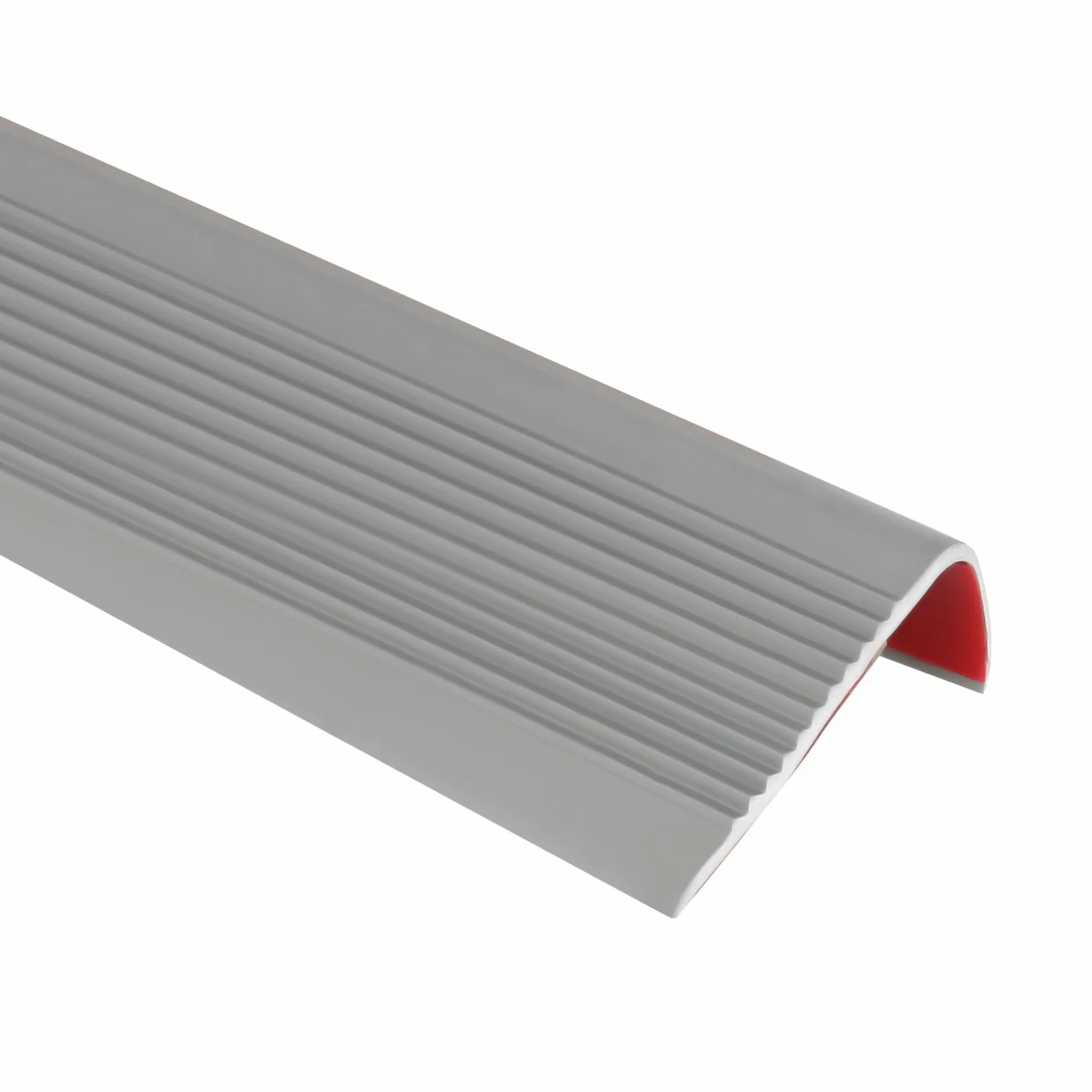 5 metros/10 metros Perfil antideslizante para escaleras, perfil autoadhesivo para escalones, flexible tira de borde de PVC para escalones de goma, cinta de borde para escaleras para interior y