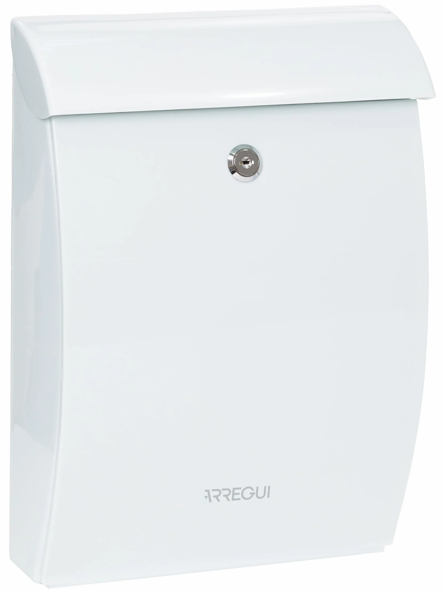 Buzón Exterior de Plástico de Gran Resistencia, Tamaño M (DIN A4 y Revistas), Buzón de Pared Mediano, Buzón de Correo Antilluvia, Anticorrosivo, Fácil de Instalar, Blanco