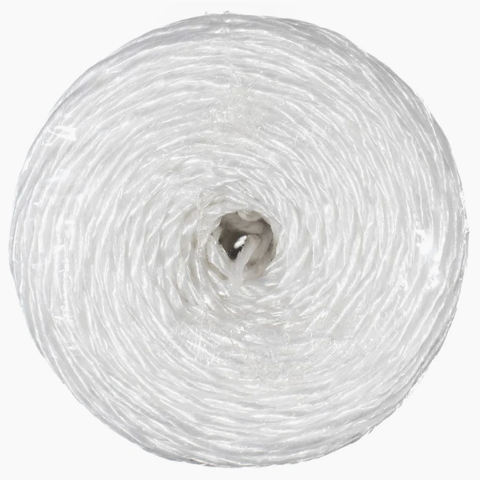 West Coast Paracord Tubo de hilo de polietileno blanco de 1,000 pies - Cuerda de embalaje de polipropileno - Atado y empaquetado