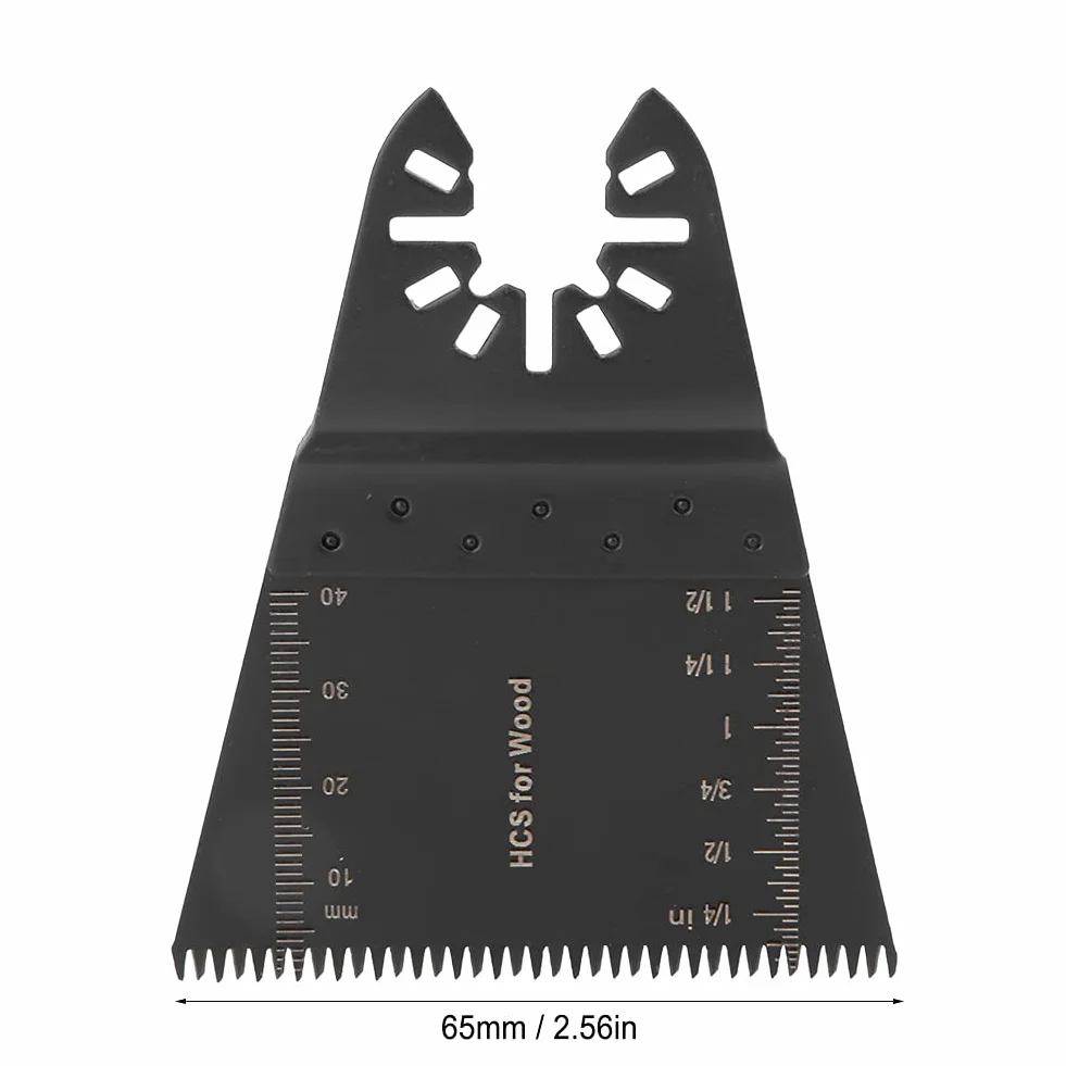 Cuchillas de Sierra Oscilante, Juego de 10 Piezas de Cuchilla Multifunción, 65mm, Accesorios de Herramientas Oscilantes Multitool para Cortar Metal Suave, Madera, Plástico