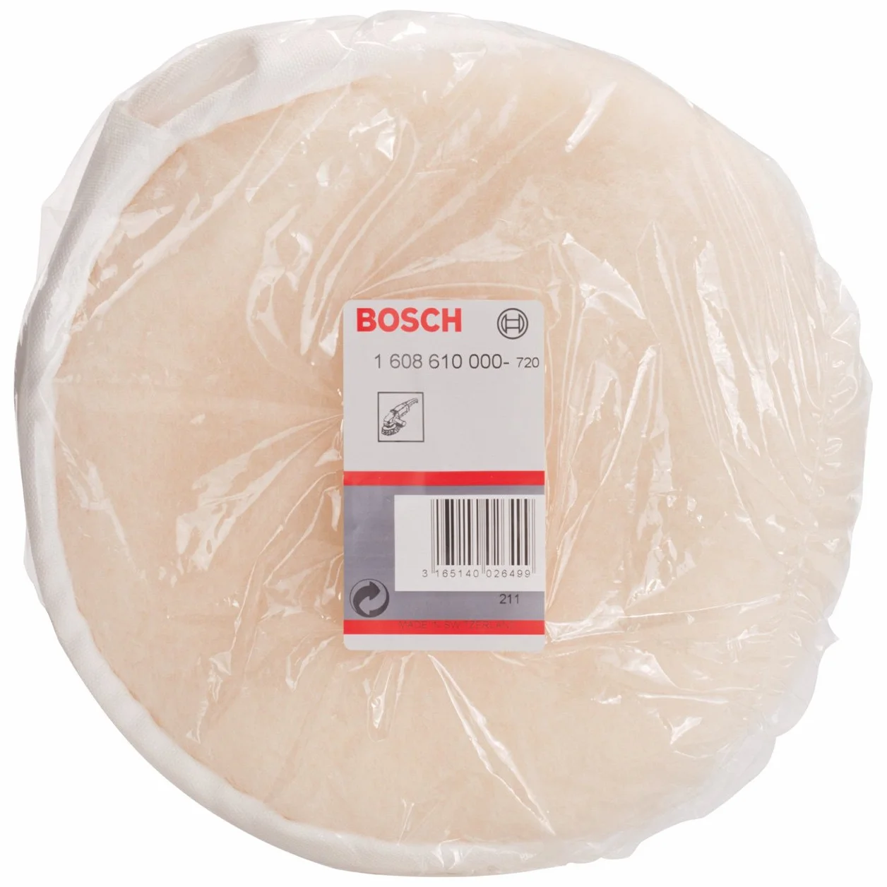 Bosch 1 608 610 000 - Caperuza de lana de oveja - 180 mm (pack de 1)