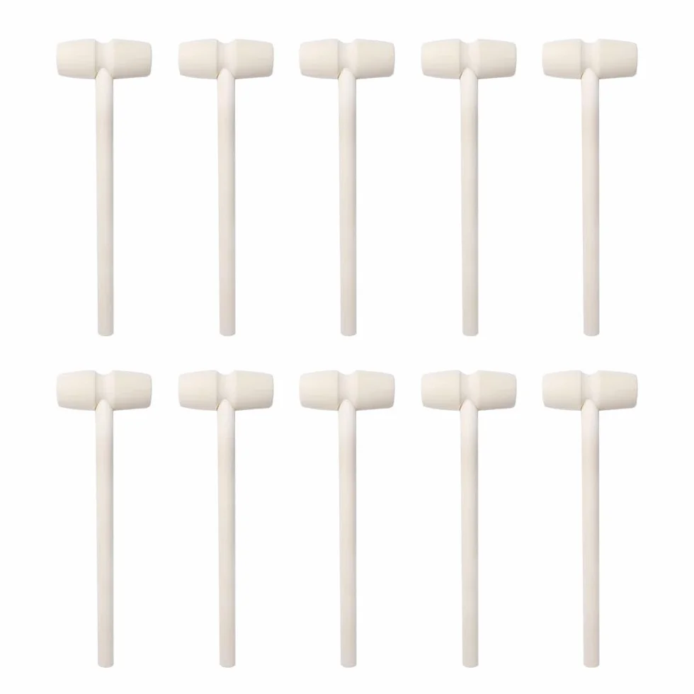 10 Mini martillos de Madera, mazo para Hacer postres, Herramienta para Hacer Manualidades