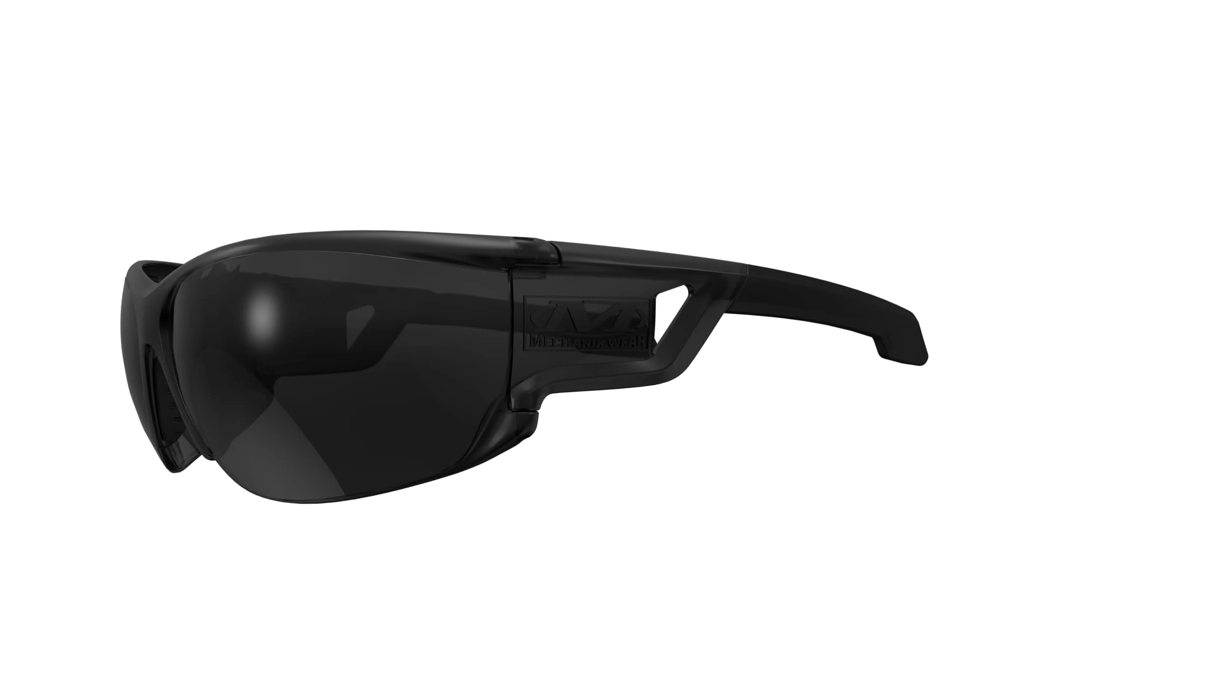 Mechanix Wear Gafas de seguridad Tactical Type-N (talla única, negro ahumado/ahumado)