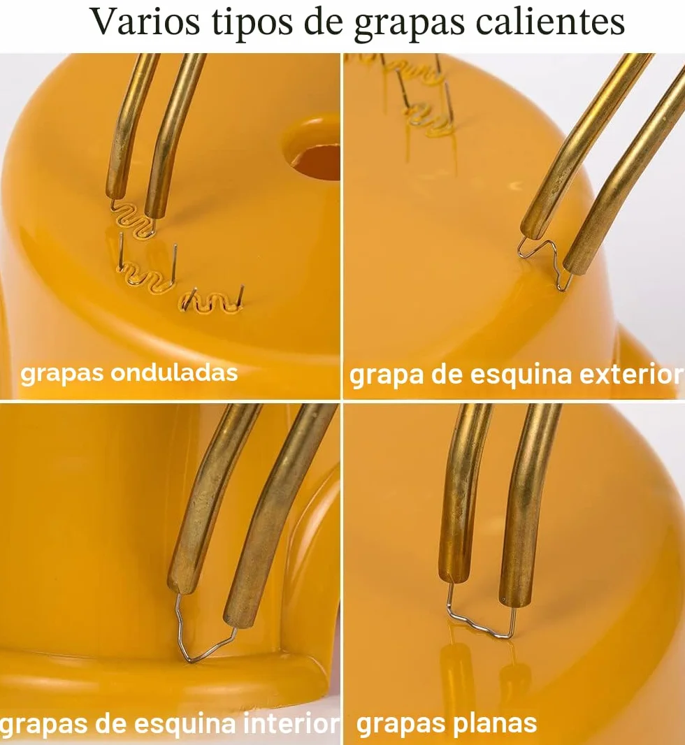 150W Plástico Soldadura Máquina Coche parachoques reparación Kit,800PCS calientes Grapadoras plástico Soldadura Reparando Kit Para Kayac/Plástico producto/Canoa,plano/Fuera interior Esquina/Ola Grapas