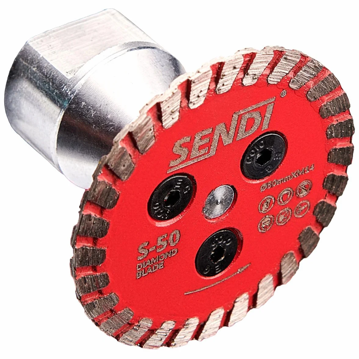 Disco de Diamante SENDI S-50 50MM X M14 - Disco de 50MM de Diametro para el Socavado de Azulejos con Montaje en Rosca M14 - Permite un Muy buen Manejo en el Saneamiento de Juntas de Azulejos.